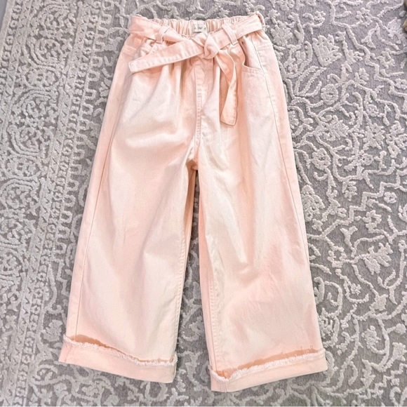 F&F Girls High Waist Dye Wash Denim Pant - Picture 5 of 13